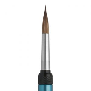 FINO Ceramic Brush Tip Springline #8, anthracite, anodized aluminium handle