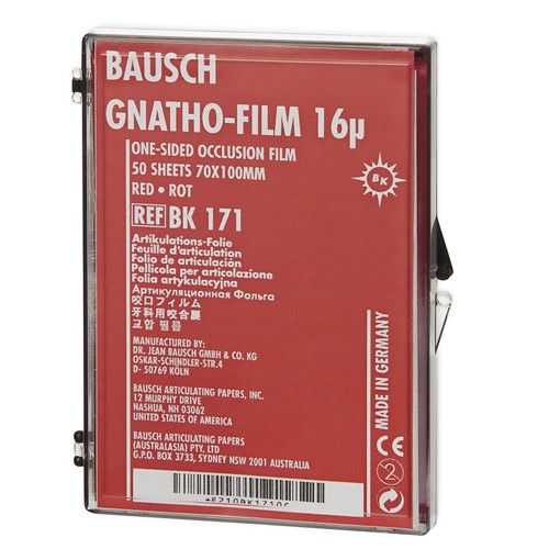 Articulating Foil Red BK171, polyethylene, sheets, pack of 50