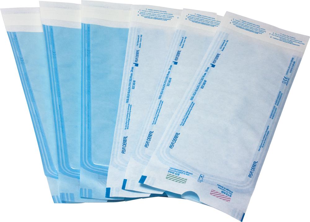 STERILIZATION POUCH 90mmX230m SELF SEALING 200pcs
