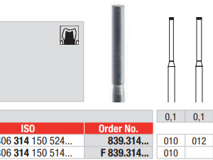 DIAMOND BUR FG END CUTTING 839 1 pcs EDENTA