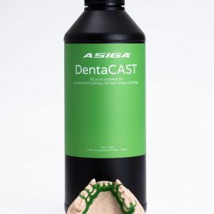 Asiga DentaCAST Casting Resin, green, for direct investment casting