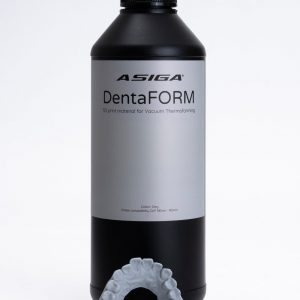 Asiga DentaFORM resin, cool grey, for vacuum thermoforming retainers and aligners