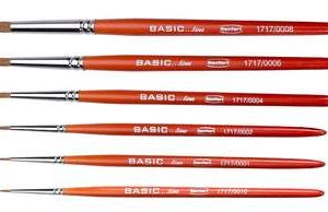 Renfert Ceramic Brush Basic Line, natural red sable bristles