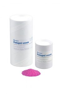 Interdent Dipping Wax packaging with pink wax pellets, used for crown and bridge laboratory work