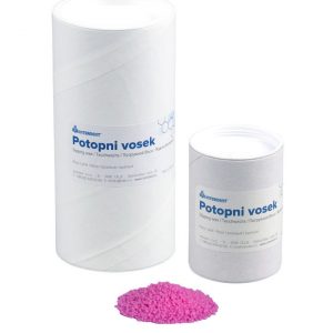 Interdent Dipping Wax packaging with pink wax pellets, used for crown and bridge laboratory work