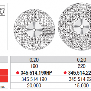 DIAMOND DISC 335 DSF FLEX 22X0.3mm EDENTA