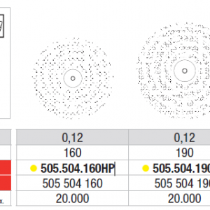 DIAMOND DISC 355 DOUBLE SIDED PARTIALLY COATED FINE SUPER FLEX EDENTA