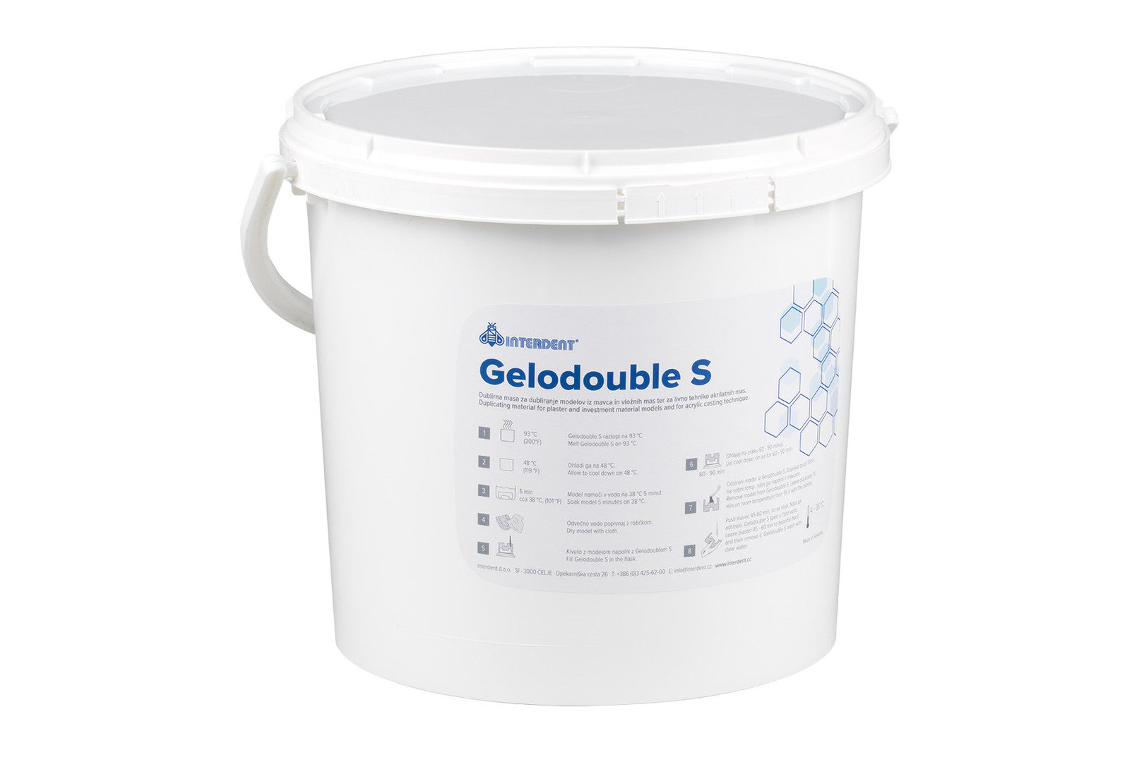 Interdent Gelodouble S reversible duplicating gel for stone models