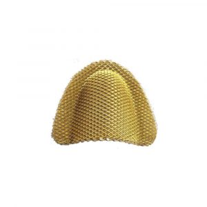 Metal mesh denture strengthener for upper denture reinforcement