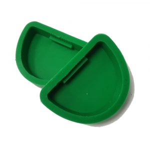 Green plastic model base formers for dental laboratory model pouring
