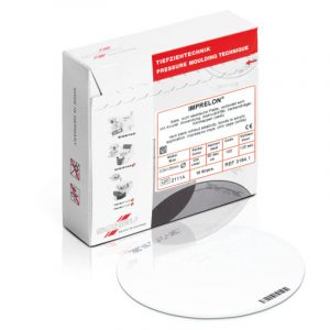 Scheu Imprelon thermoforming sheet, hard, 125mm round, 10pcs
