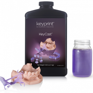 Keycast 3D printing castable resin, 1kg, for dental casting