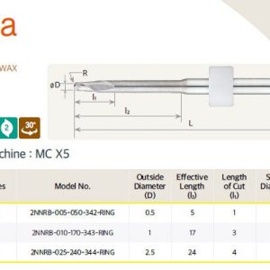 HANSONG MILLING BUR SIRONA MC X5 - PMMA