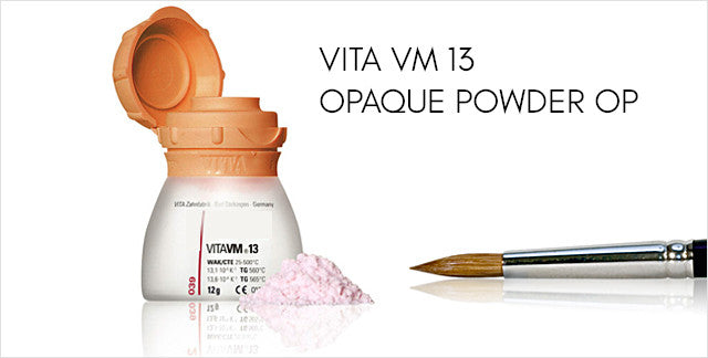 Vita VM13 Opaque Powder OP feldspar ceramic for masking metal framework restorations