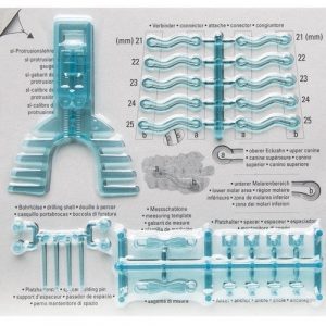 Erkodent Silensor snoring appliance, upper and lower jaw splints with connectors