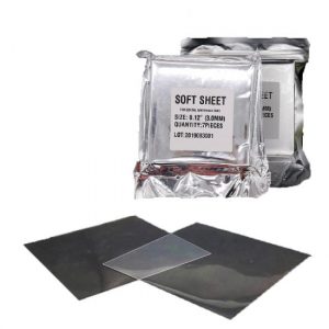 Soft thermoforming sheet for bleaching tray fabrication, square