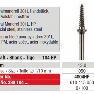 SPIRAL TOP MANDRELS HP