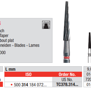 CARBIDE BUR FG 378 1 pcs EDENTA