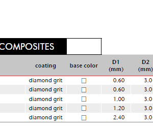 VHF MILLING BUR FOR GLASS CERAMICS