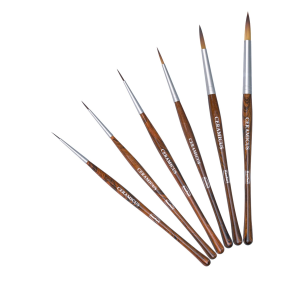 Renfert Ceramicus synthetic bristle brush for porcelain build-up