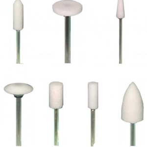 Keystone Mounted Stone White, aluminium oxide, for non-precious ceramic metal finishing
