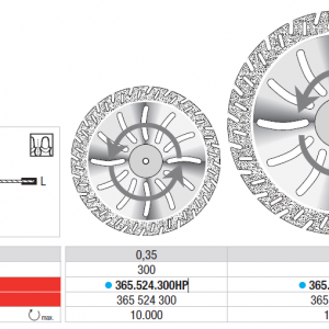 PLASTERCUT DISC 365 300X0.35 1pcs EDENTA