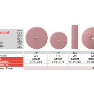 RUBBER WHEEL PINK EXA CERAPOL EDENTA