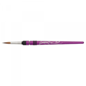 FINO Ceramic Brush Springline #6, purple, anodized aluminium handle