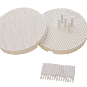 FIRING TRAY ROUND INCL 5 CERAMIC PEGS