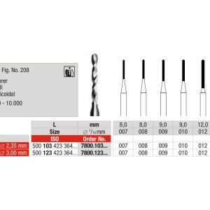BUR HP TWISTY DRILL EDENTA