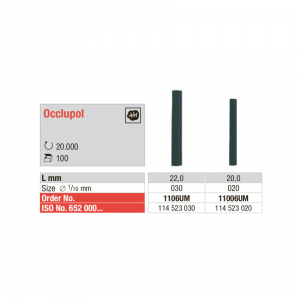 RUBBER WHEEL BLACK OCCLUPOL EDENTA