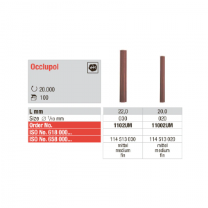 RUBBER WHEEL RED OCCLUPOL EDENTA