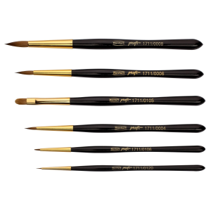 Renfert Ceramic Brush Profi, Kolinsky natural bristles, ergonomic handle