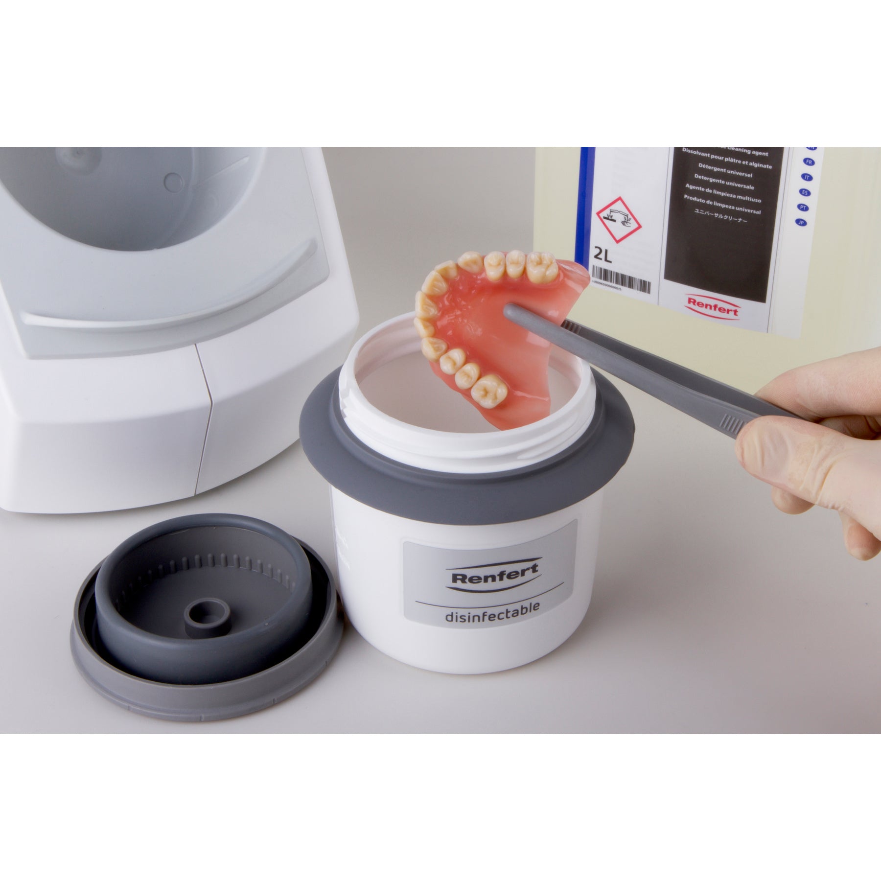 Renfert SYMPRO Denture Cleaning Bowl & Accessories