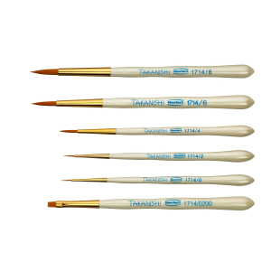 Renfert Ceramic Brush Takanishi, synthetic bristles, for porcelain build-up