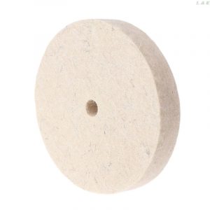 Felt Polisher Wheel Round Unmounted Medium, cream felt, centre hole for mounting