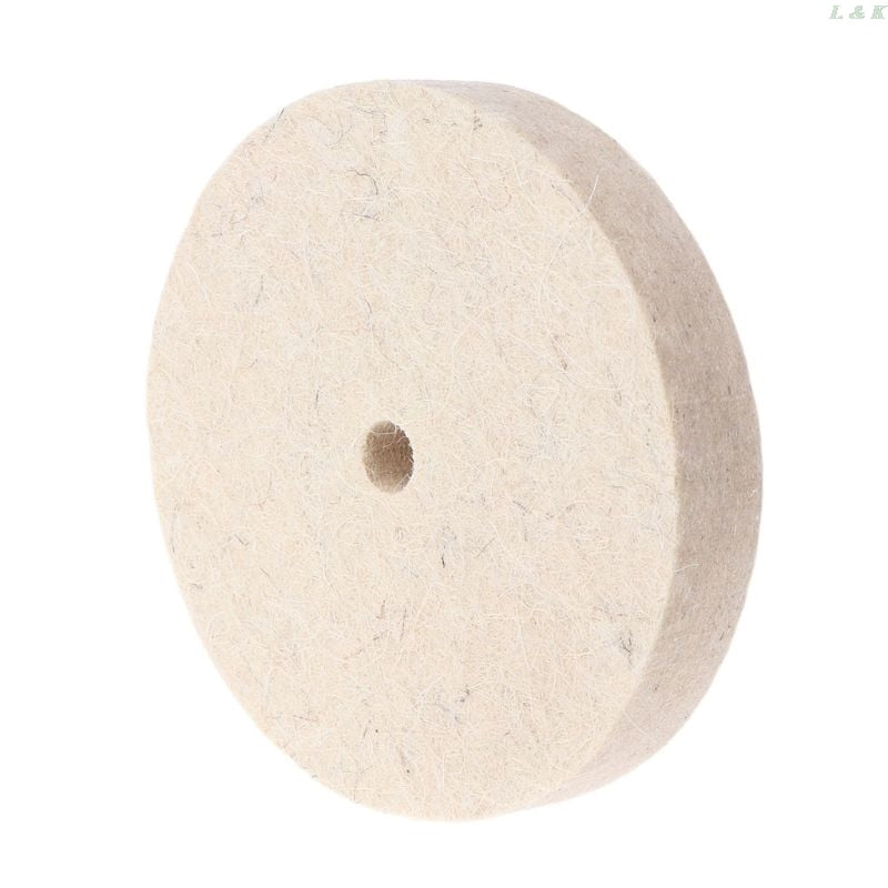 Felt Polisher Wheel Round Unmounted Medium, cream felt, centre hole for mounting