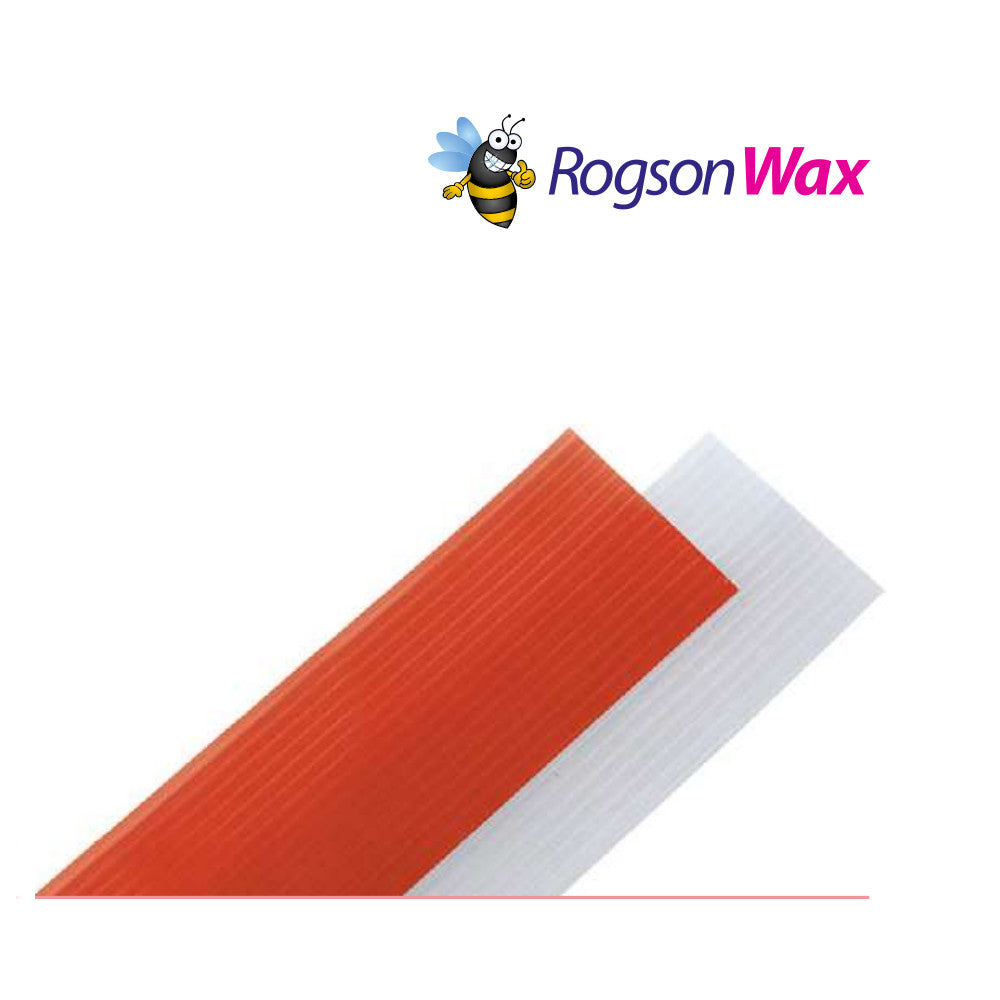 Rogson MDC utility wax, red and white round strips, 5 sheets