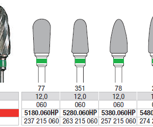 BUR HP CX251G 6.0 PLAIN CUT COARSE ED5880 ROUND END BARREL