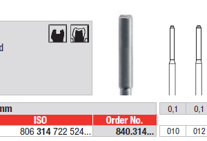 BUR HP D840 4.0 F-END CYLINDER 1pcs