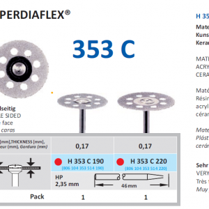 DIAMOND DISC H353C220 DFC DIAFLEX 22X0.17mm HORICO