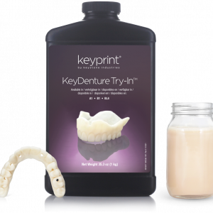 Keydenture Try-In 3D printing resin for digital denture workflows