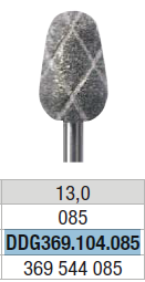 Bur Duo Diacrylic Grinder D369, 8.5mm diameter, for pretrimming acrylics