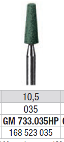 Edenta Abrasive Mounted Stones Green, silicone-carbide, for ceramic grinding