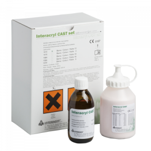 POURABLE POWDER AND LIQUID INTERACRYL CAST INTERDENT